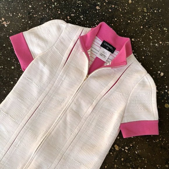 Chanel Paris Seoul Jacket White Pink Pastel Luxury - Picture 3 of 10